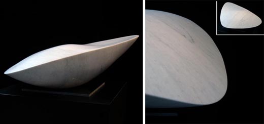 michael binkley abstract marble sculpture