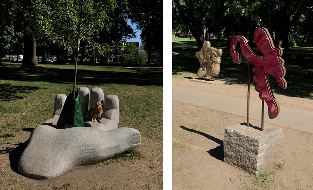 michael binkley sculptor stone sculpture oslo norway children park royal gardens