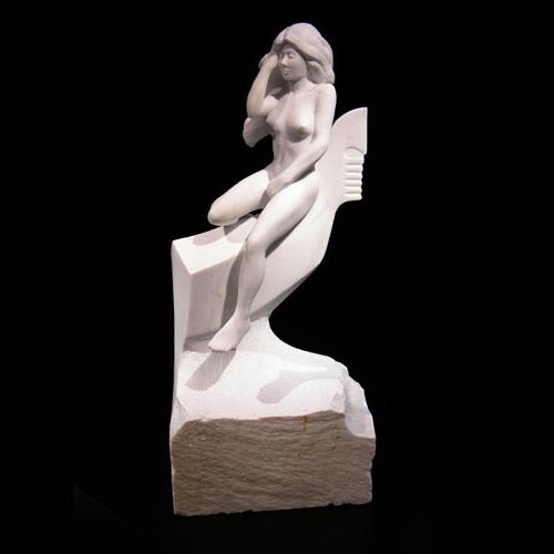 michael binkley sculptor stone sculpture female nude fine art marble vancouver canada
