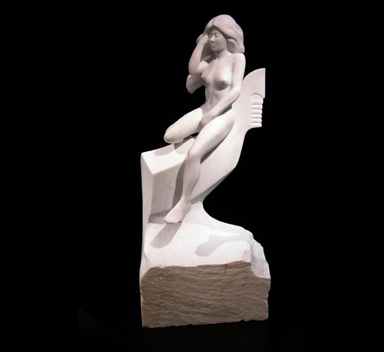 michael binkley sculptor stone sculpture female nude fine art marble vancouver canada